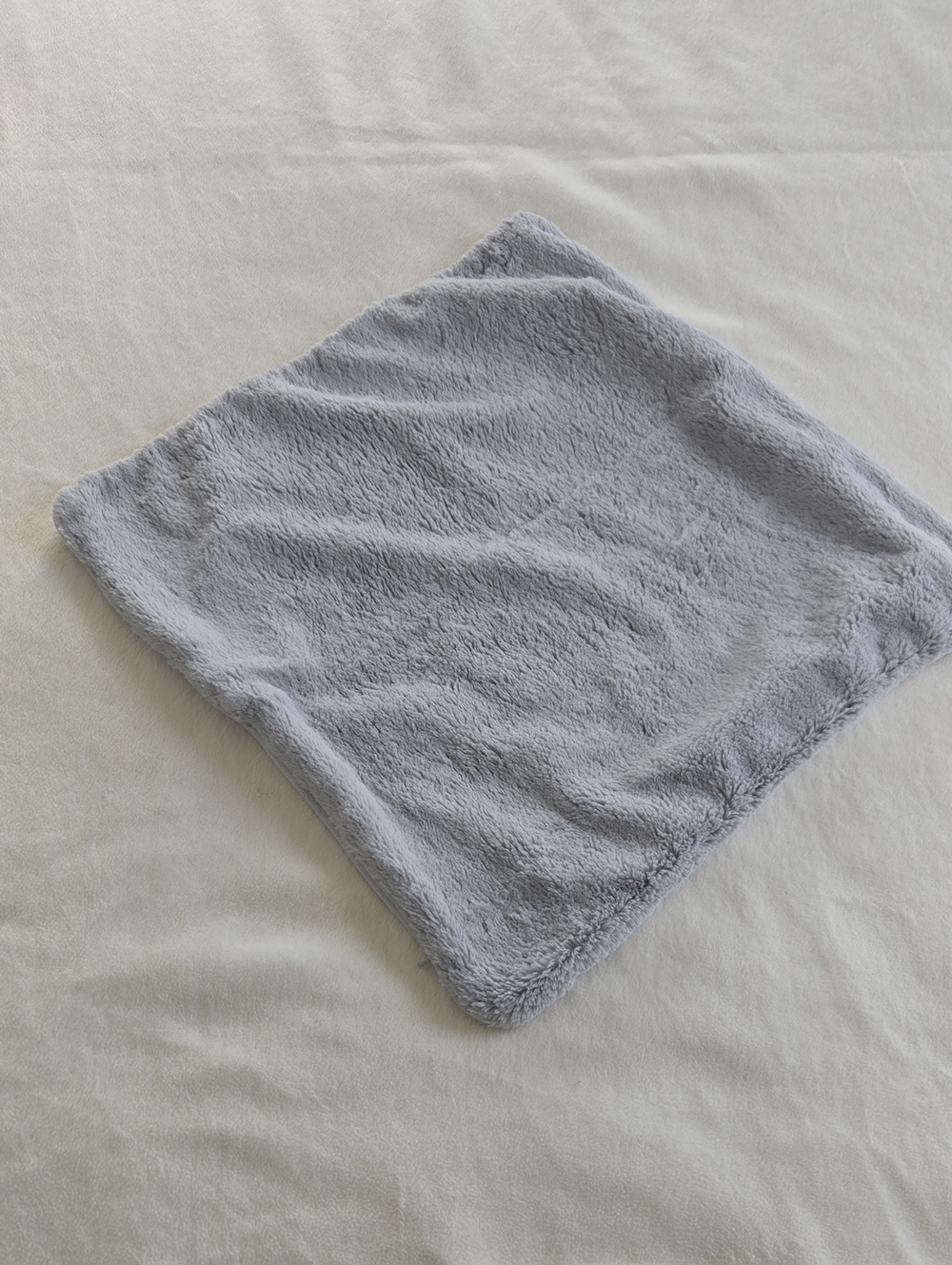 Restoration Hardware Silver Sage Faux Fur Pillow Cover